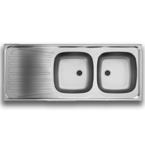 سینک روکار استیل البرز مدل ساحل 120×50